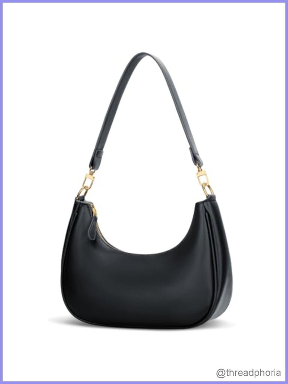 Faux Leather Cute Hobo Shoulder Bag for Women with Removable Crossbody Chain